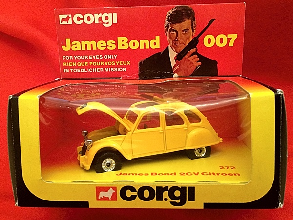 CORGI NO 272 "James Bond CITROEN 2 CV" Originale 1981/flip-top box 