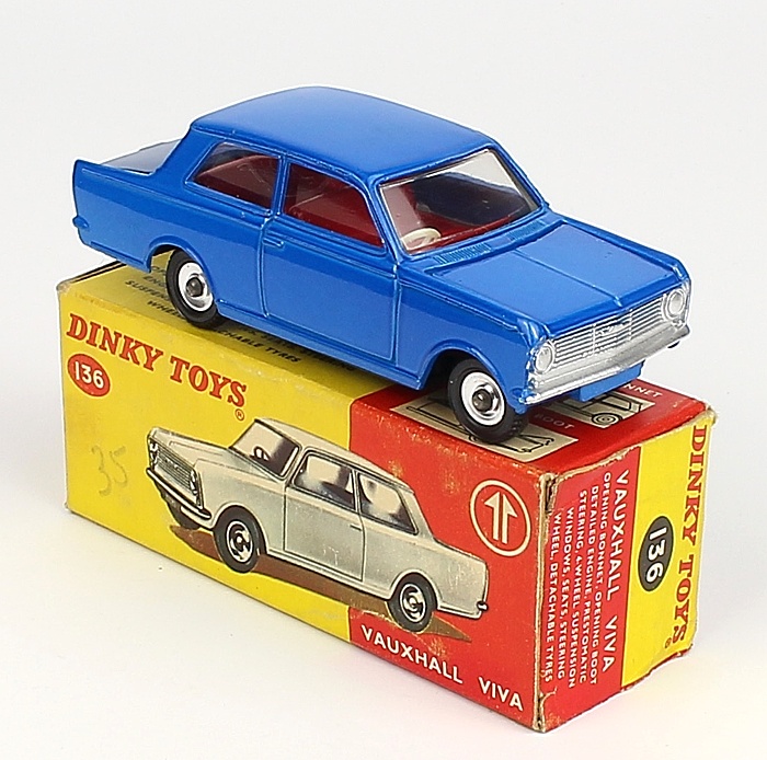 Dinky Toys GB N°136 Vauxhall Viva Bleue 1/43 - En Boîte, Peu Sortie