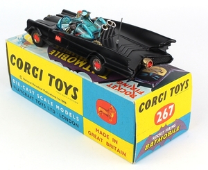 Corgi Toys 267 Batman & Robin Rocket Firing Simple Repro Box and Leaflets 