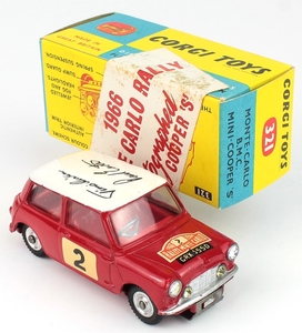 Reproduction Box by DRRB Corgi #317 Monte Carlo Mini Cooper 'S' 
