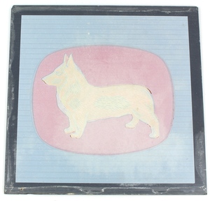 Corgi glass sign x41