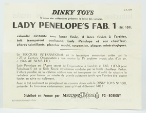Dinky 100 lady penelope's fab 1 x666