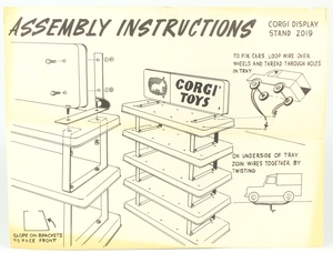 Corgi tinplate stand x3284