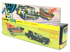 Corgi gift set 3 batmobile batboat x3911