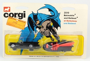 Corgi 2519 batmobile batboat x582
