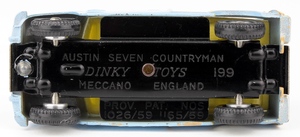 Dinky 199 austin seven countryman blue x7832