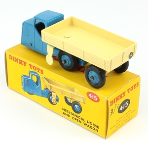 Dinky 415 mechanical horse open wagon x8401