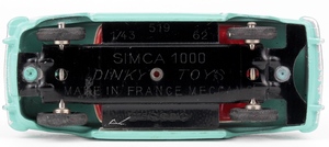 French dinky south african 519 simca 1000 x9482