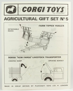 Corgi gift set 5 agricultural x9924