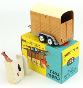 Corgi 102 rice's pony trailer x9961
