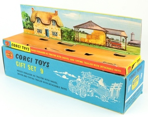 Corgi gift set 9 massey tractor trailer yy393