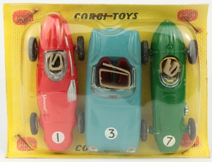 Corgi gift set 5 british racing cars yy531