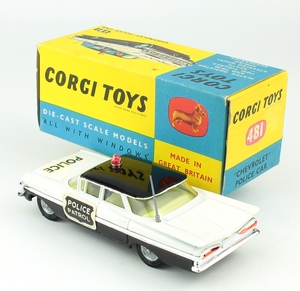 Corgi 481 chevrolet police car yy771