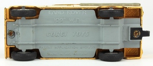Corgi 438 landrover gold plated yy812