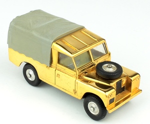 Corgi 438 landrover gold plated yy81