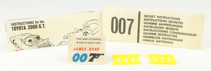 Corgi 336 james bond toyota gold yy1567