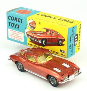 Corgi 310 chevrolet corvette stingray bronze yy203