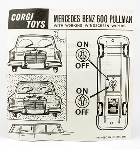 Corgi 247 mercedes pullman yy3163
