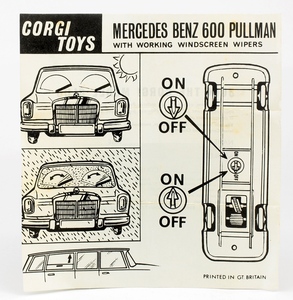 Corgi 247 mercedes pullman yy3173