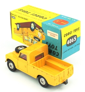 Corgi 406s landrover yellow yy3391
