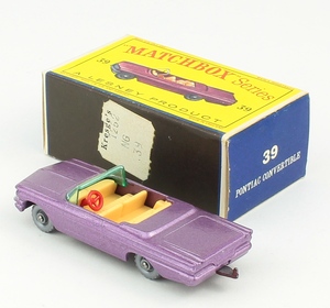 Matchbox 39 pontiac convertible yy3451