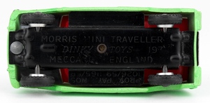 Dinky 197 morris mini traveller yy4302