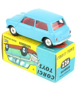 Corgi 226 morris mini minor blue yy4521