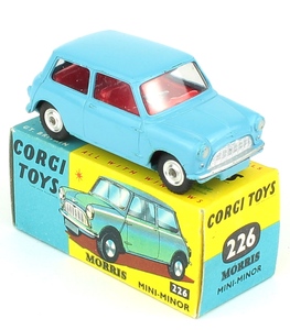 Corgi 226 morris mini minor blue yy452