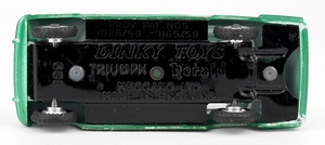 Dinky 189 triumph herald yy5492