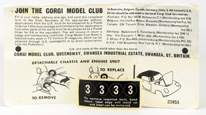 Corgi toys 319 lotus elan coupe yy6403