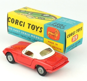 Corgi toys 319 lotus elan coupe yy6401