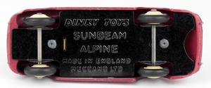 Dinky toys 101 sunbeam alpine sports yy6492