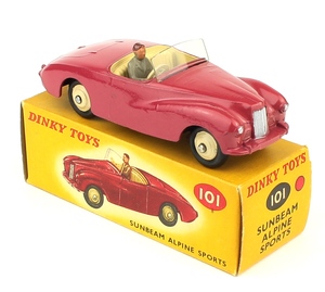 Dinky toys 101 sunbeam alpine sports yy649