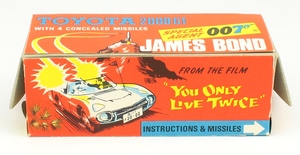 Corgi toys 336 james bond's toyota yy65713