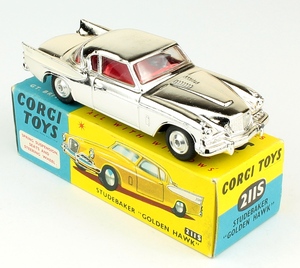 Corgi toys 211s studebaker golden hawk yy703