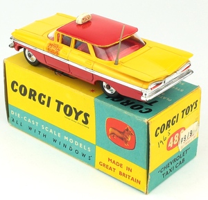 Corgi toys 480 chevrolet taxi cab yy7081