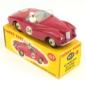 Dinky toys 107 sunbeam alpine sports yy731