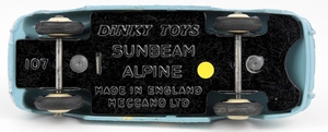 Dinky toys 107 sunbeam alpine yy7322