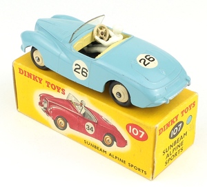 Dinky toys 107 sunbeam alpine yy7321