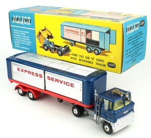 Corgi toys 1137 ford tilt cab trailer express service yy761