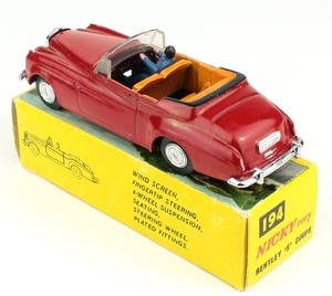 Nicky dinky toys 194 bentley yy7881