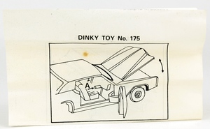 Dinky 175 Cadillac Eldorado Reproduction Repro Chrome Engine Unit 