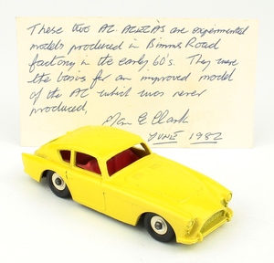 Dinky toys 167 ac aceca yellow yy860