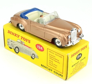Dinky toys 194 bentley coupe yy972