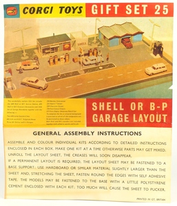 Corgi toys gift set 25 shell bp garage zz396a