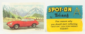 Spot on models 217 e type jaguar zz1323