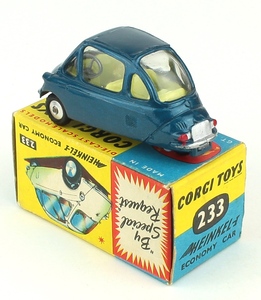 Vintage HEINKEL Corgi Toys No. 233 Red Economy Toy Car. Made in Gt. Br –  Sustainable Deco, Inc.