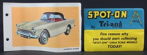 Ls 191 sunbeam alpine convertible zz3613