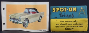 Spot on models 191 1 sunbeam alpine zz3623