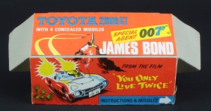 Corgi toys 336 james bond's toyota zz3694
